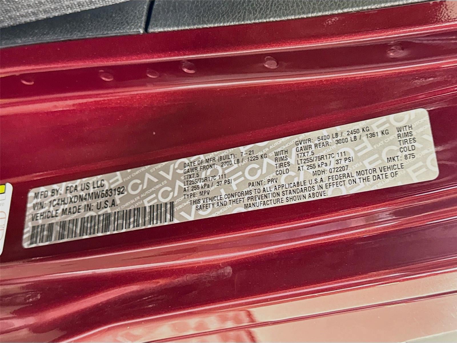 2021 Jeep Wrangler Unlimited Willys