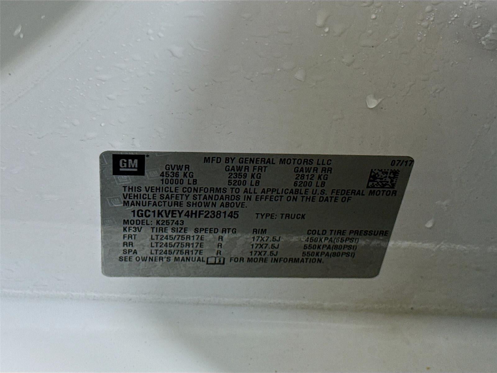 2017 Chevrolet Silverado 2500 HD LT