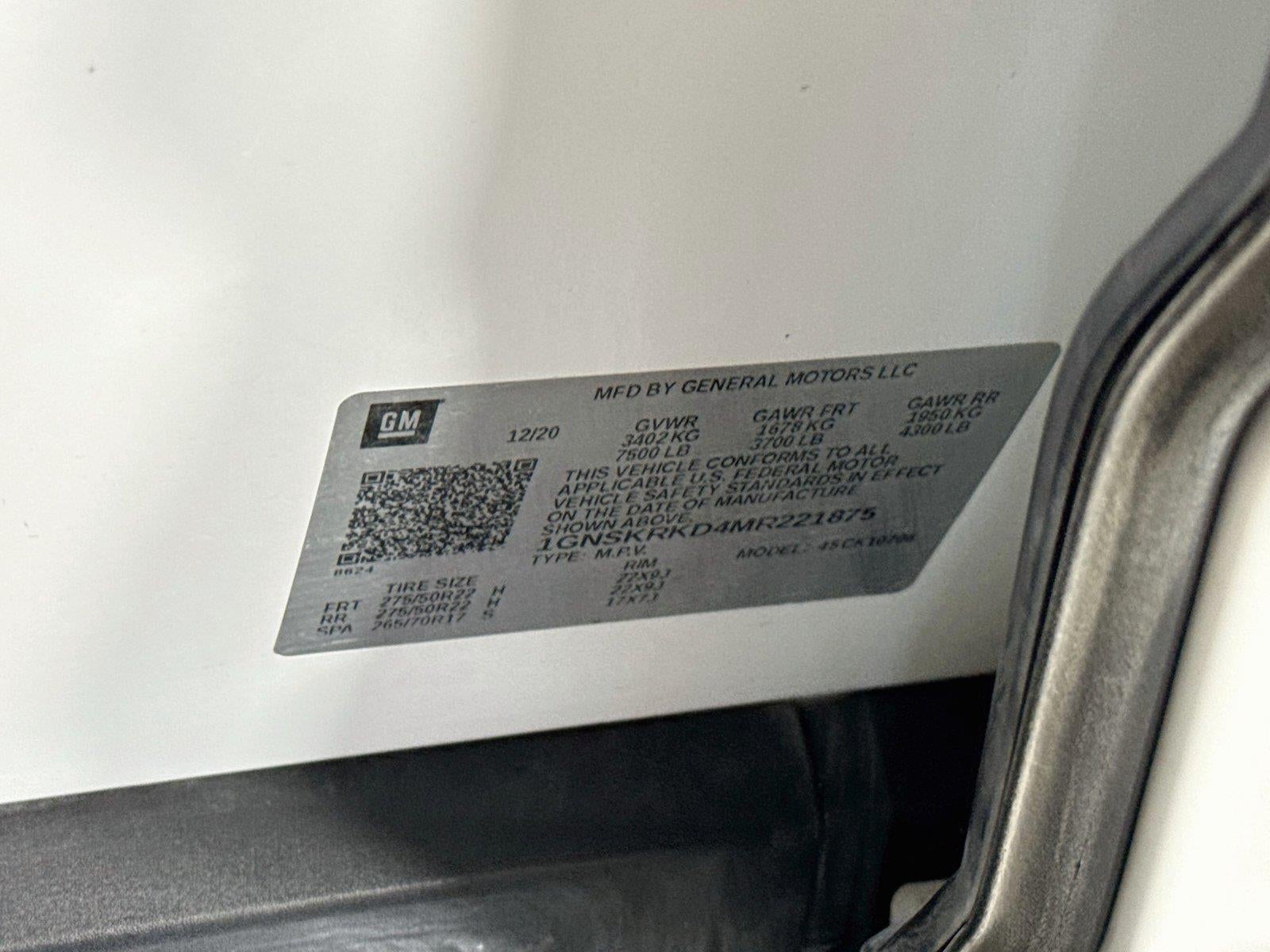 2021 Chevrolet Tahoe RST
