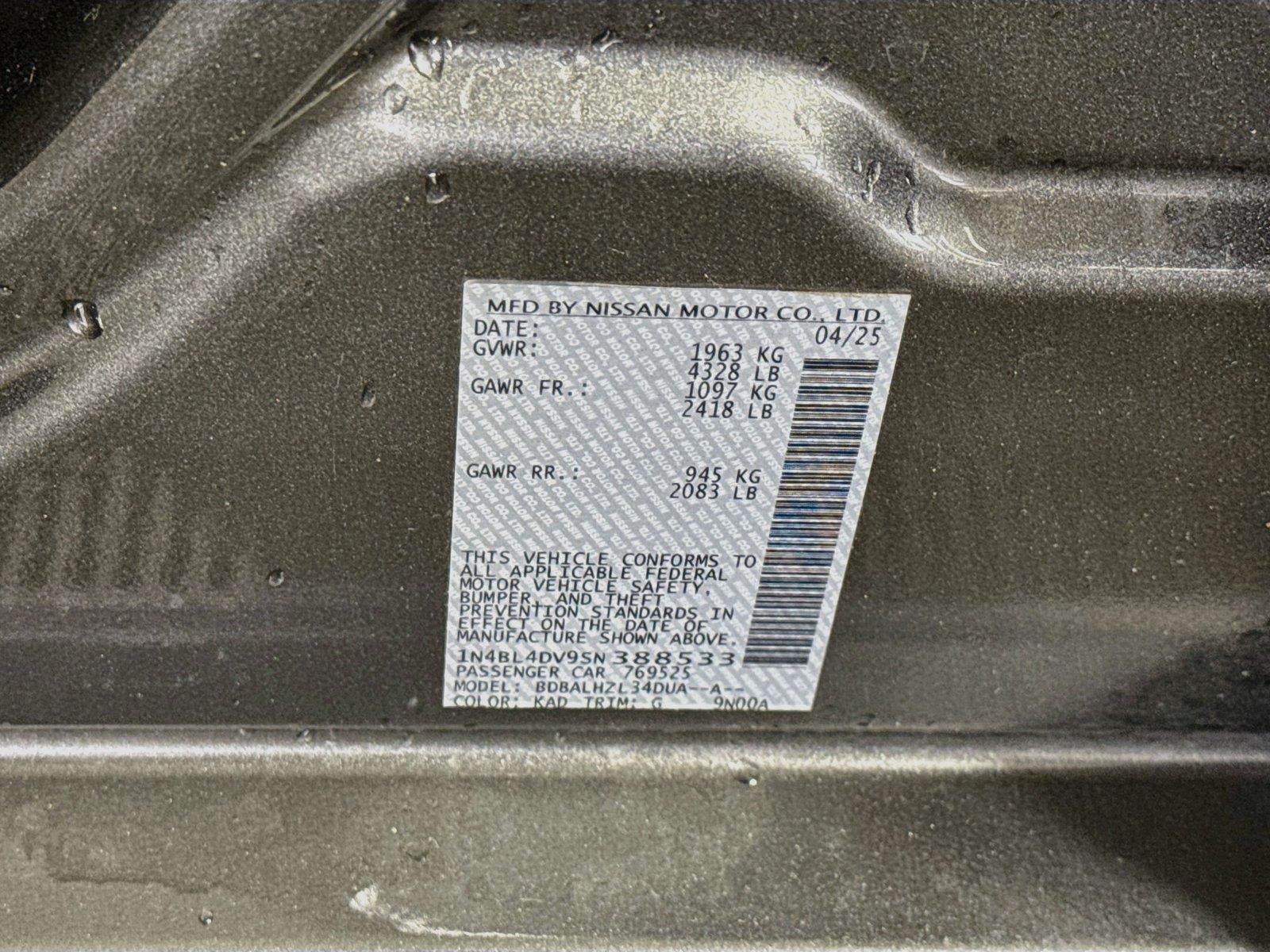 2025 Nissan Altima SV