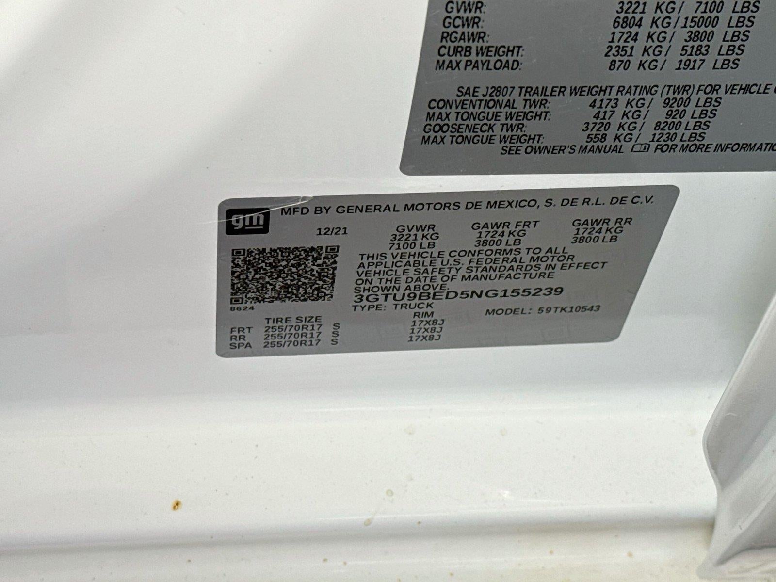 2022 GMC Sierra 1500 Limited SLE