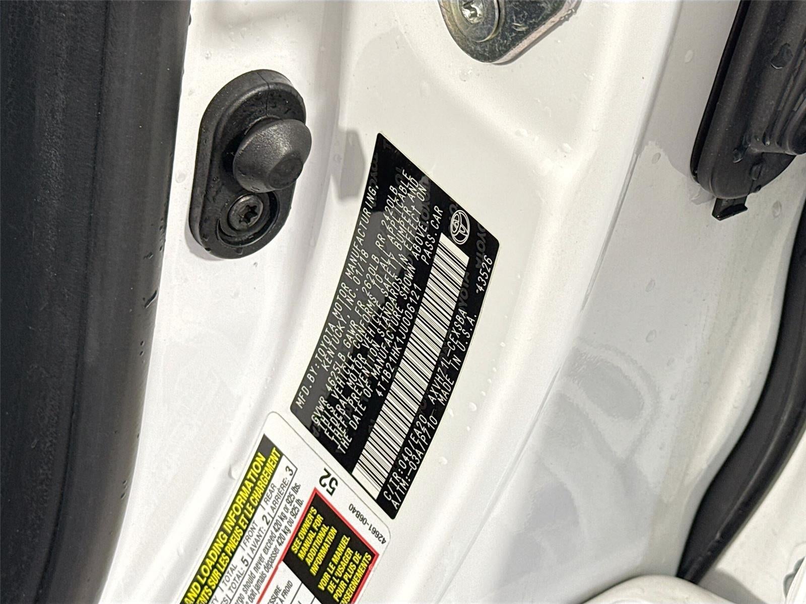 2018 Toyota Camry Hybrid LE