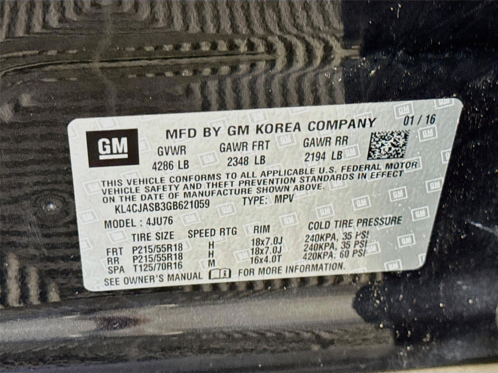 2016 Buick Encore FWD 4dr